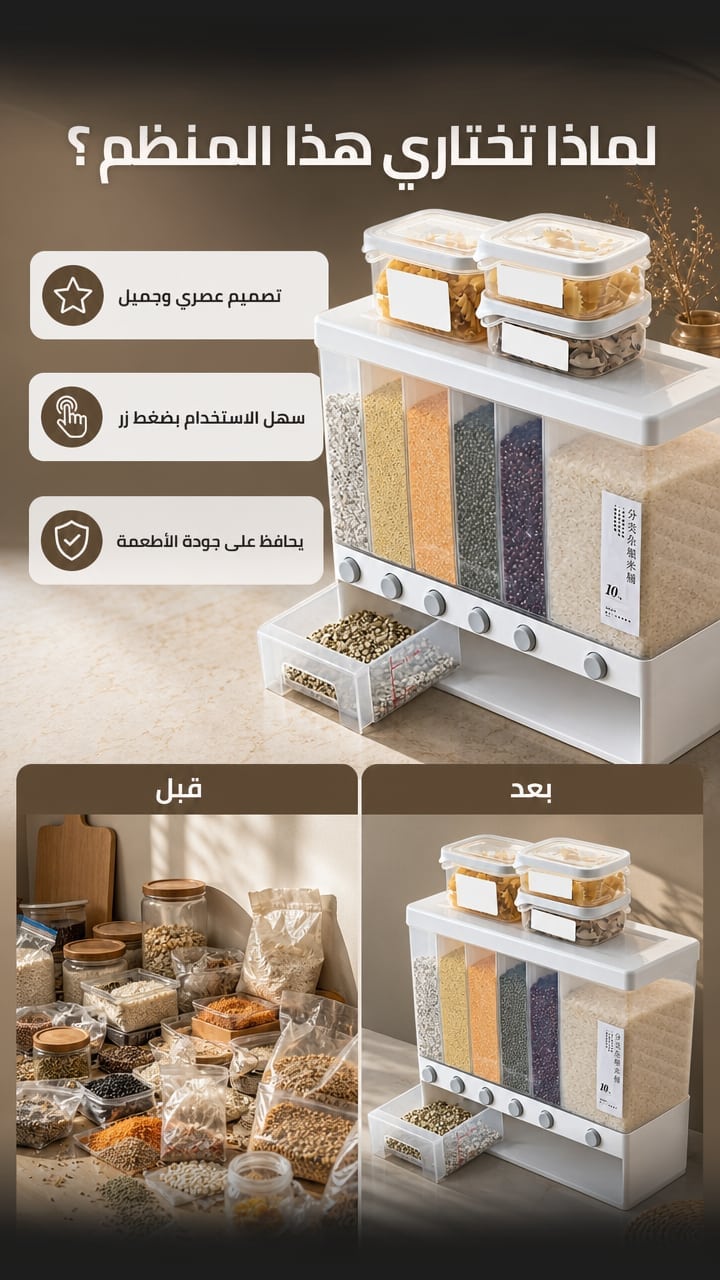 Why Choose — منظم البقوليات 6 في واحد